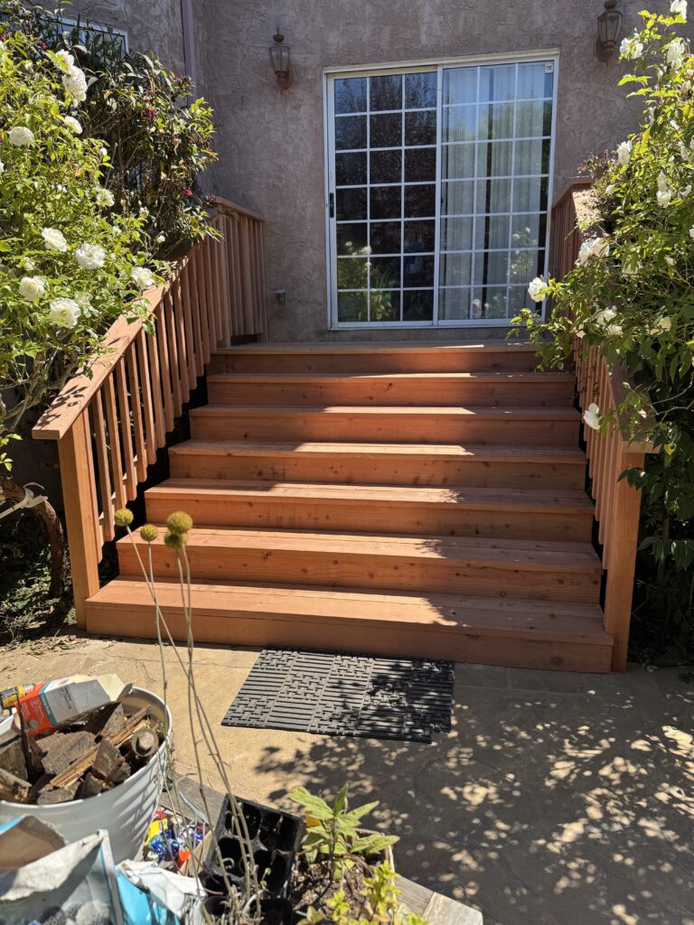 Remodeling outdoor stairs
